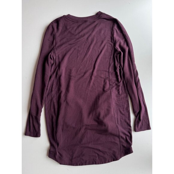 ATHLETA Balance Spiced Cabernet Purple Tencel Jersey Sweatshirt Dress, Size M - Picture 10 of 14